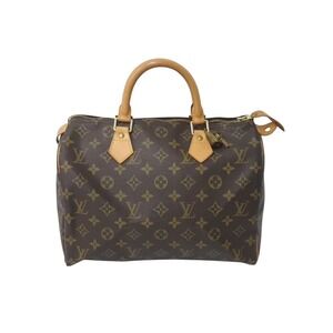 LOUIS VUITTON Speedy Handbag Monogram Canvas Brown